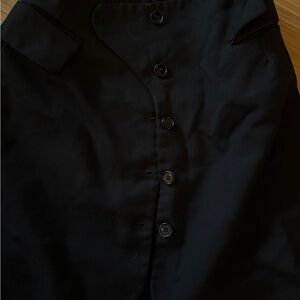 SOLD Acne Black Button-Up Skirt